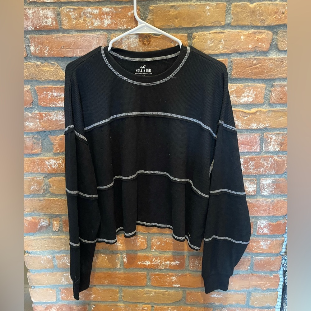 Long sleeve Hollister waffle shirt
